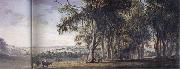 SANDBY, Paul View of WIndsor from Snow Hill oil painting